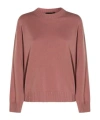 Fabiana Filippi Knitwear Crewneck Ribbed Finish In Pink
