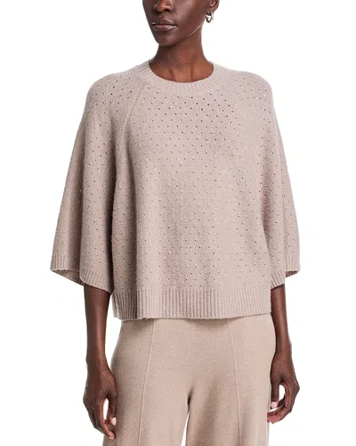 Fabiana Filippi Crewneck Sweater In Neutral