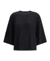 Fabiana Filippi Sequin-embellishment Ribbed Sweater In Blue