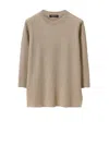 Fabiana Filippi Organic Cotton And Lurex Sweater In Brown