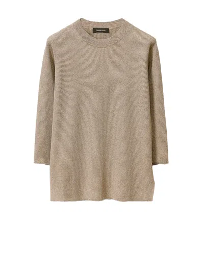 FABIANA FILIPPI FABIANA FILIPPI CREWNECK SWEATER CLAY