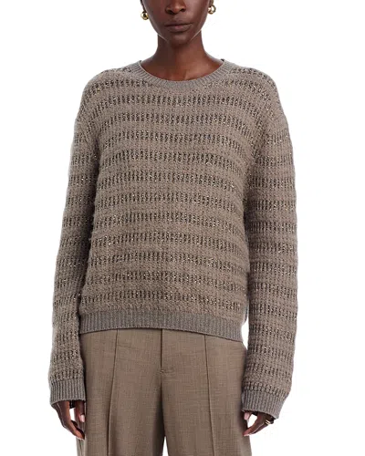 Fabiana Filippi Crewneck Sweater In Gray