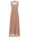 Fabiana Filippi Sleeveless Knit Dress Round Neckline