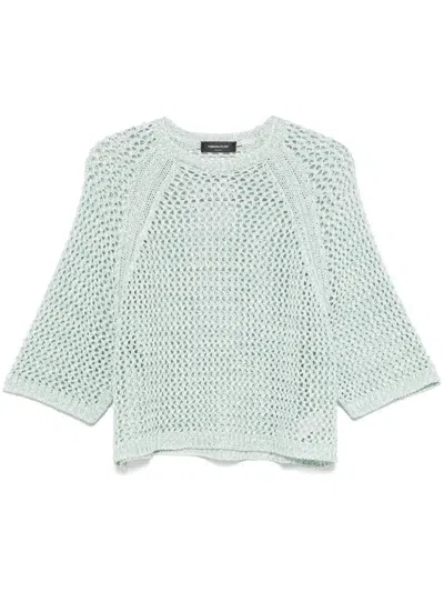 FABIANA FILIPPI CROCHET-KNIT SWEATER