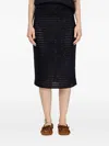Fabiana Filippi Crochet Skirt In Blue