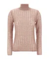 Fabiana Filippi Crochet Sweater Sweaters And Cardigans Pink In Pink