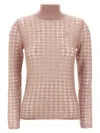 Fabiana Filippi Crochet Sweater Sweaters And Cardigans Pink In Pink