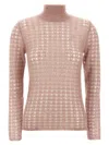Fabiana Filippi Crochet Sweater Sweaters And Cardigans Pink In Pink