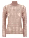 Fabiana Filippi Crochet Design Knitwear Sweater In Pink