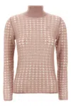 Fabiana Filippi Crochet Design Knitwear Sweater In Pink