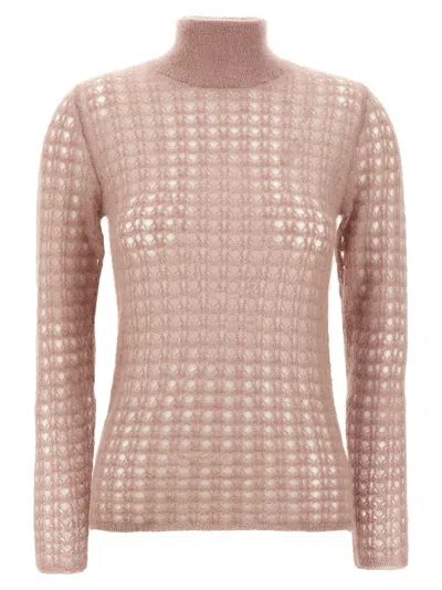 Fabiana Filippi Crochet Sweater Sweaters And Cardigans Pink