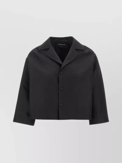 Fabiana Filippi Cropped Blazer Long Sleeves In Black
