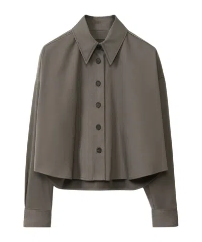 Fabiana Filippi Cropped Casual Jacket In Green