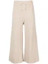 Fabiana Filippi Cropped Knitted Trousers In Neutrals