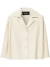 Fabiana Filippi Heavy Nappa Leather Jacket In Neutrals