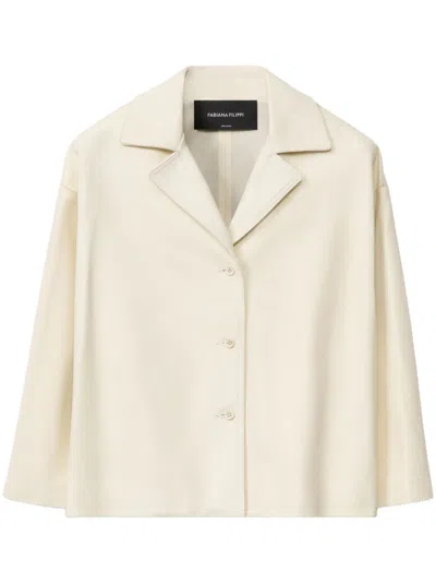 FABIANA FILIPPI CROPPED LEATHER JACKET