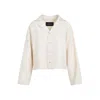 Fabiana Filippi Cropped Light Beige Virgin Wool Jacket