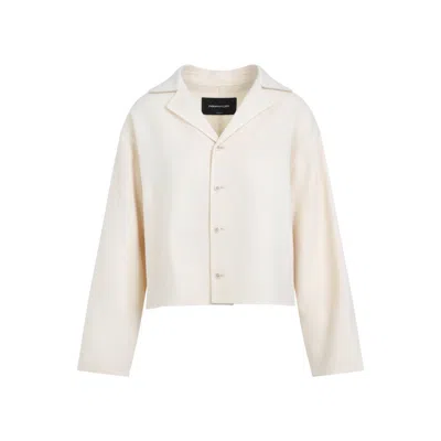 FABIANA FILIPPI FABIANA FILIPPI CROPPED LIGHT BEIGE VIRGIN WOOL JACKET