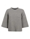 Fabiana Filippi Crewneck Metallic In Roccia