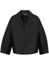 Fabiana Filippi Cropped Shirt In Black