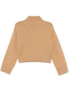 Fabiana Filippi Wool Turtleneck Sweater In Neutrals