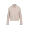 Fabiana Filippi Elegant Virgin Wool Jacket For Women In Neutrals