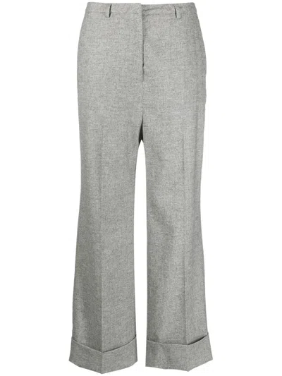 Fabiana Filippi Cropped Tailored Trousers In Grey