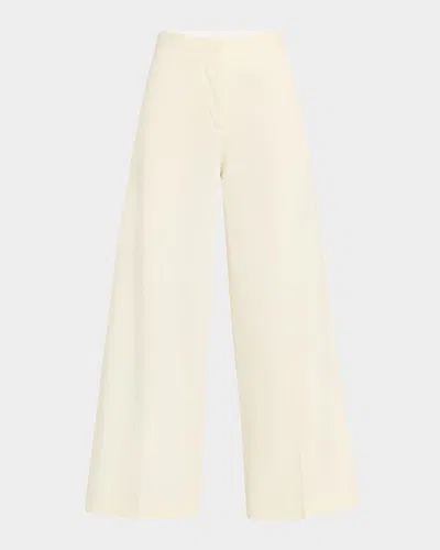 Fabiana Filippi Cropped Wide-leg Cotton Gabardine Trousers