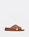 Fabiana Filippi Woman Sandals Tan Size 8 Leather In Sacher