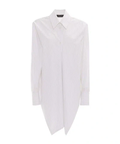 FABIANA FILIPPI FABIANA FILIPPI CROSSED FRONT STRIPED POPLIN SHIRT