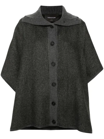 FABIANA FILIPPI FILO DIAMANTE DIAGONAL DOUBLE CAPE