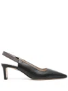 Fabiana Filippi Crystal-embellished Leather Pumps In Schwarz