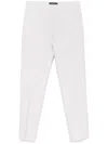 Fabiana Filippi Crystal-embellished Tailored Trousers In Grey
