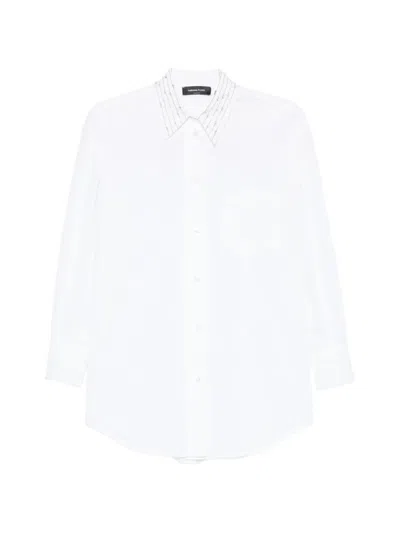 Fabiana Filippi Crystal-embellished Shirt In White