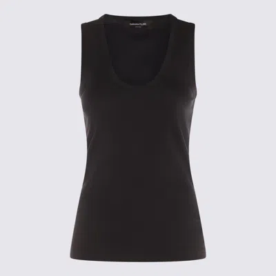 FABIANA FILIPPI FABIANA FILIPPI DARK BLUE COTTON TOP