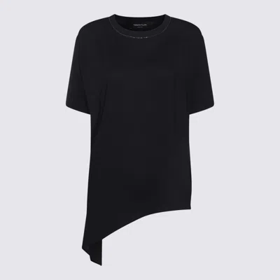 Fabiana Filippi Short Sleeves And Asymmetric Hem In Blue