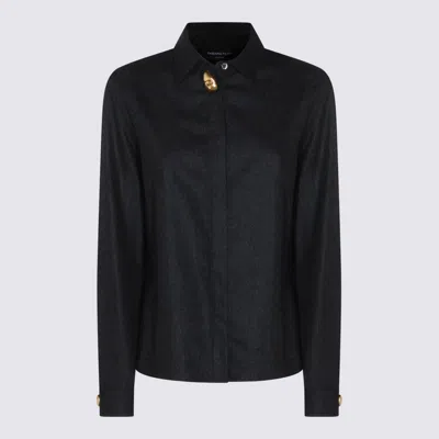 FABIANA FILIPPI DARK GREY WOOL SHIRT