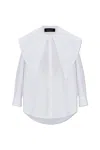 Fabiana Filippi Decorative Collar Long Sleeved Shirt In White