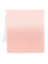 Fabiana Filippi Gradient Design Scarf With Fringed Edges In Nude & Neutrals