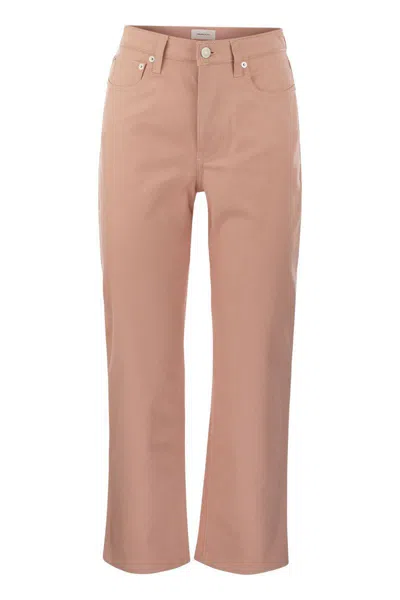 Fabiana Filippi Denim 5-pocket Trousers In Pink