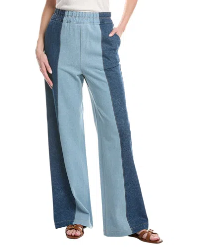 Fabiana Filippi Denim Easy Pant In Blue