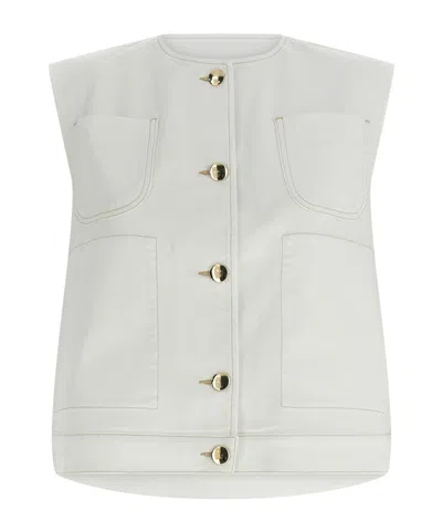 Fabiana Filippi Sleeveless Vest In White