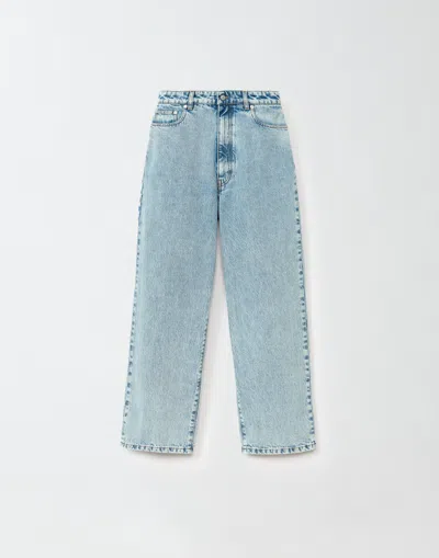 Fabiana Filippi Denim Trousers In Blue