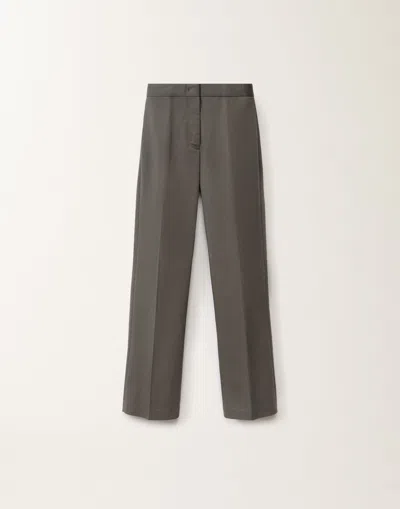 Fabiana Filippi Deruta Trousers In Cotton Gabardine In Grey