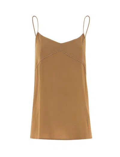 Fabiana Filippi Desert Lingerie Top With Diamond Thread Detail