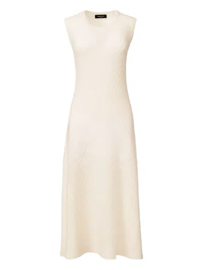 FABIANA FILIPPI DIAGONAL-KNIT SLEEVELESS DRESS
