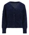 Fabiana Filippi Sequined Embroidered Cardigan In Blue