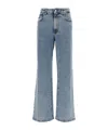 Fabiana Filippi Diamond Thread Wide Leg Jeans In Blue