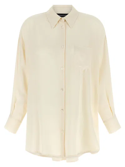 Fabiana Filippi Thread Embellished Long Sleeved Shirt In White