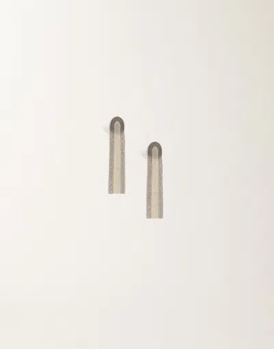 Fabiana Filippi Diamond Wire Earrings In Only One Color